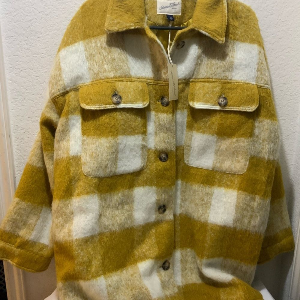 NWT Universal Thread Dragon Moss Plaid Brushed Sh… - image 2